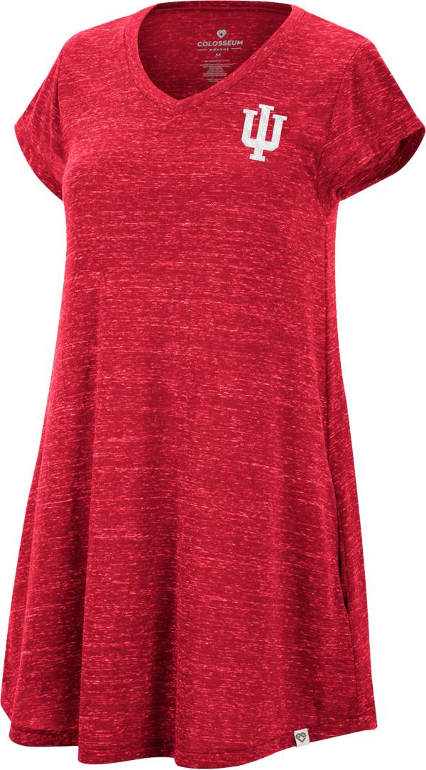 Colosseum Women's Indiana Hoosiers Crimson Diary T-Shirt Dress