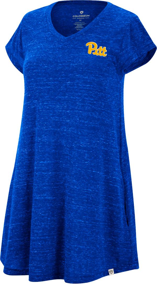 Colosseum Women's Pitt Panthers Blue Diary T-Shirt Dress