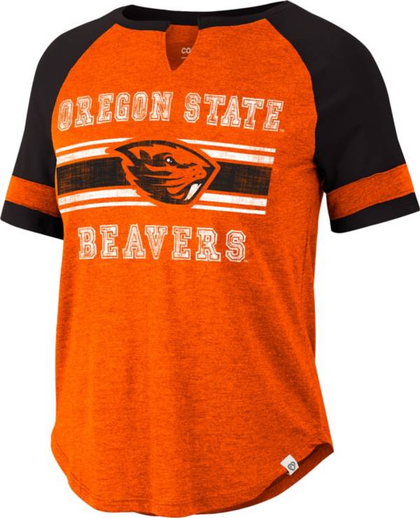 Colosseum Women's Oregon State Beavers Orange Raglan T-Shirt product image