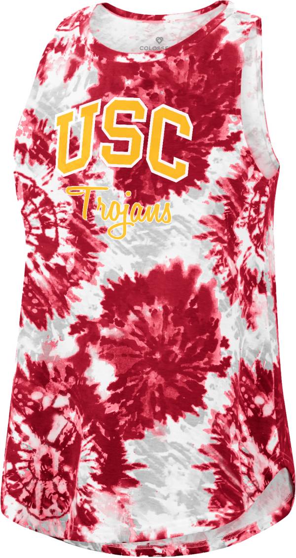 Colosseum Women's USC Trojans Cardinal Lava Swing Tank Top