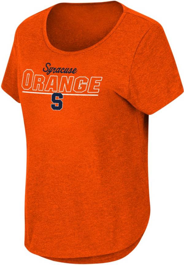 Colosseum Women's Syracuse Orange Orange Curved Hem T-Shirt