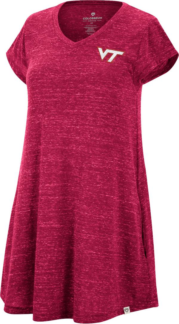 Colosseum Women's Virginia Tech Hokies Maroon Diary T-Shirt Dress product image