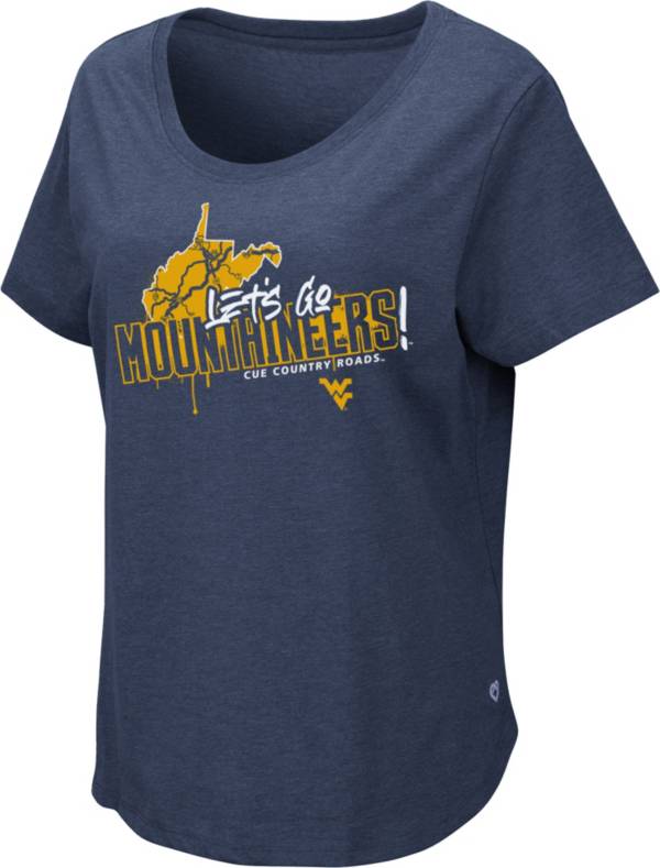 Colosseum Women's West Virginia Mountaineers Blue 2022 Fan T-Shirt