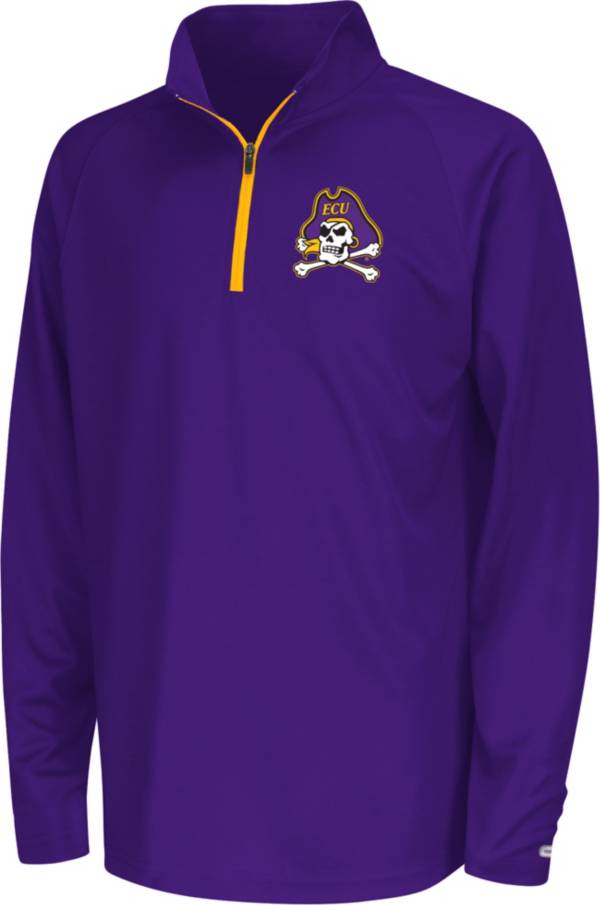 Colosseum Youth East Carolina Pirates Purple Draft 1/4 Zip Jacket product image