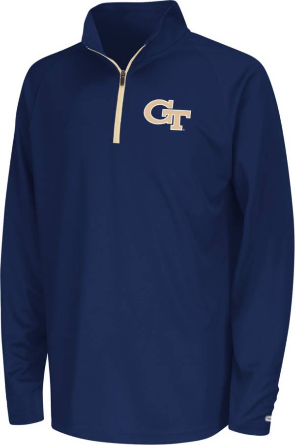 Colosseum Youth Georgia Tech Yellow Jackets Gold Draft 1/4 Zip Jacket product image