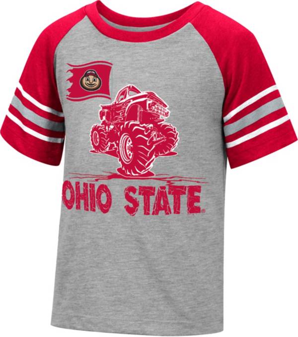 Colosseum Youth Ohio State Buckeyes Gray Truck T-Shirt