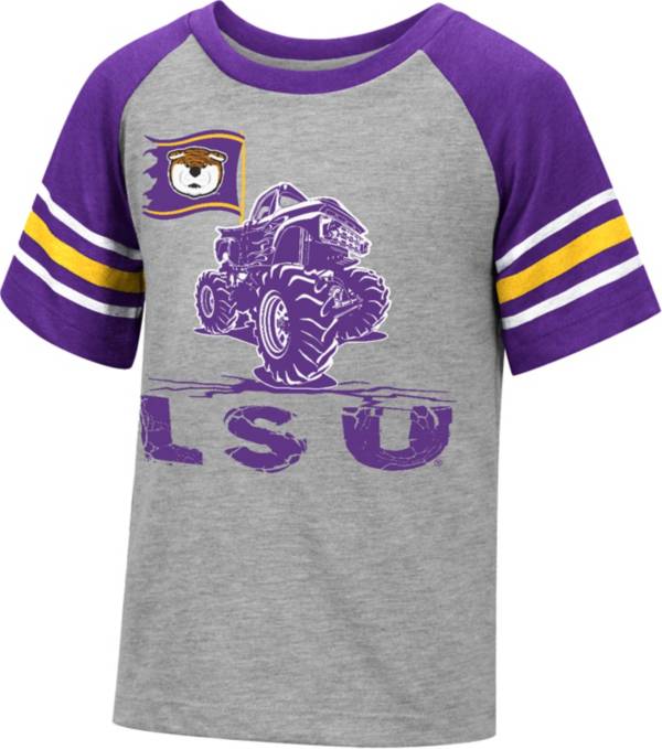 Colosseum Youth LSU Tigers Gray Truck T-Shirt