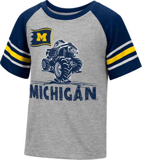 Colosseum Youth Michigan Wolverines Gray Truck T-Shirt
