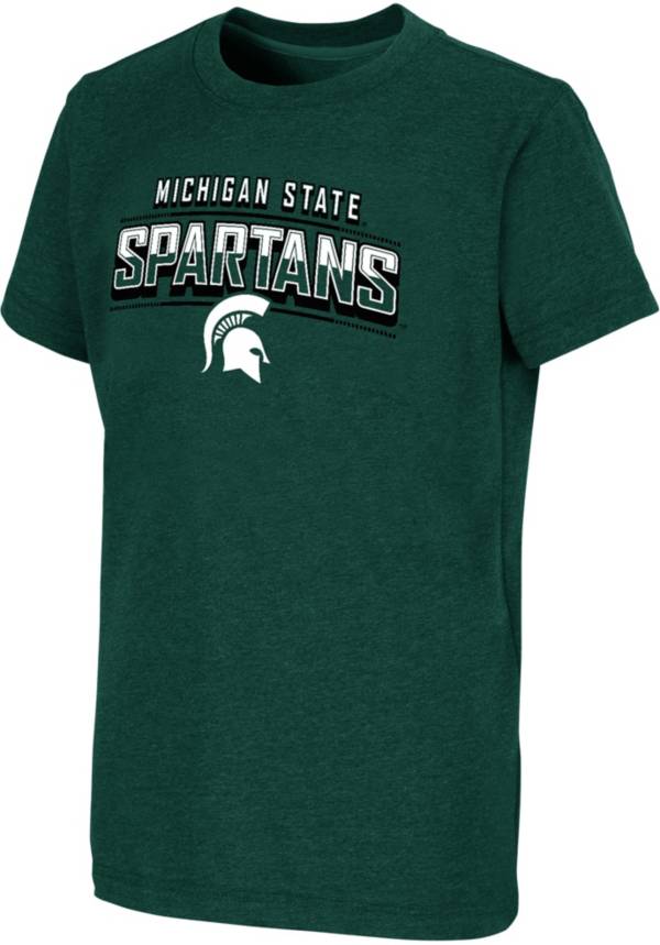Colosseum Youth Michigan State Spartans Green Playbook T-Shirt