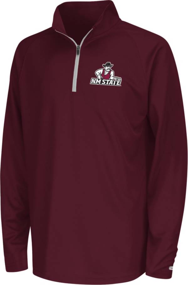 Colosseum Youth New Mexico State Aggies Maroon Draft 1/4 Zip Jacket product image