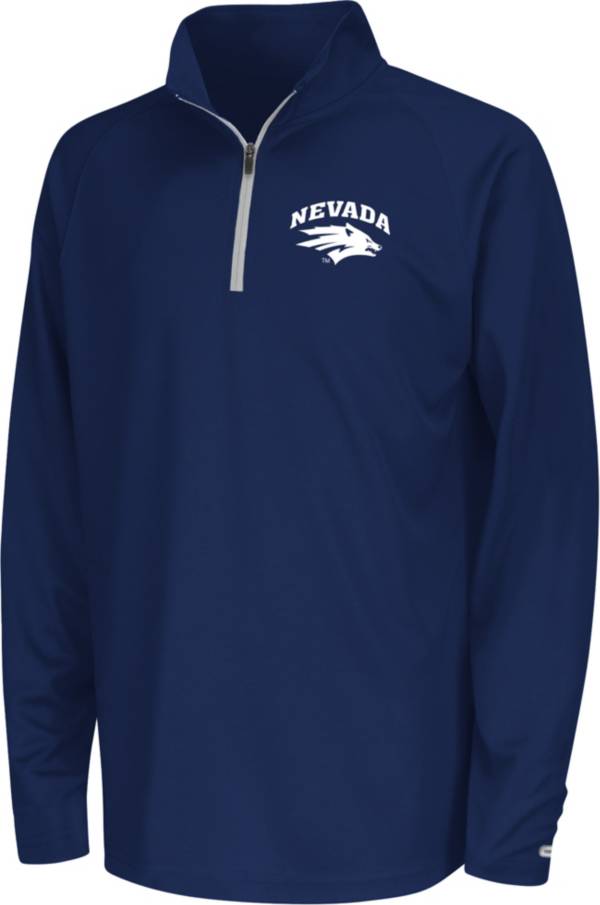 Colosseum Youth Nevada Wolf Pack Navy Draft 1/4 Zip Jacket product image