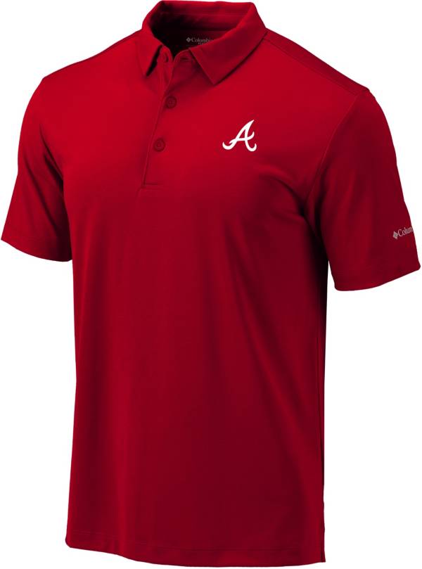 Columbia Men's Atlanta Braves Red Drive Performance Polo product image