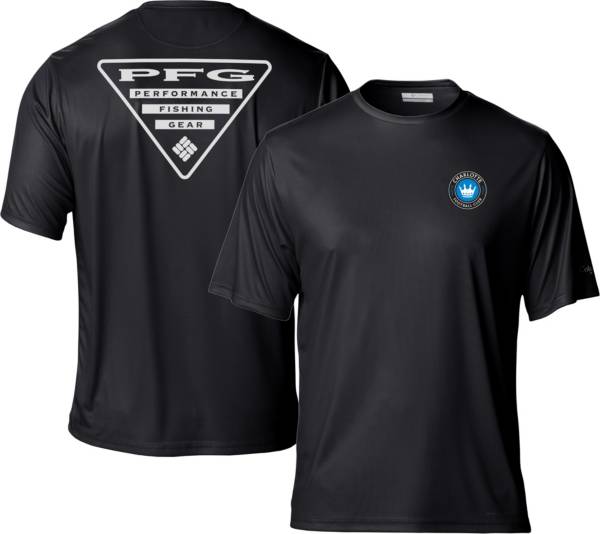 Columbia Charlotte FC Black Terminal Tackle Sleeve T-Shirt