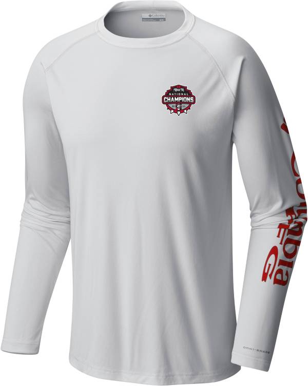 Columbia Men's 2021 National Champions Georgia Bulldogs PFG Terminal Tackle Long Sleeve T-Shirt product image