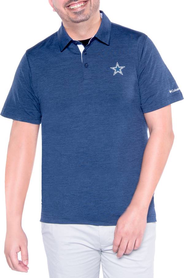 Columbia Men's Dallas Cowboys Tech Trail Navy Polo