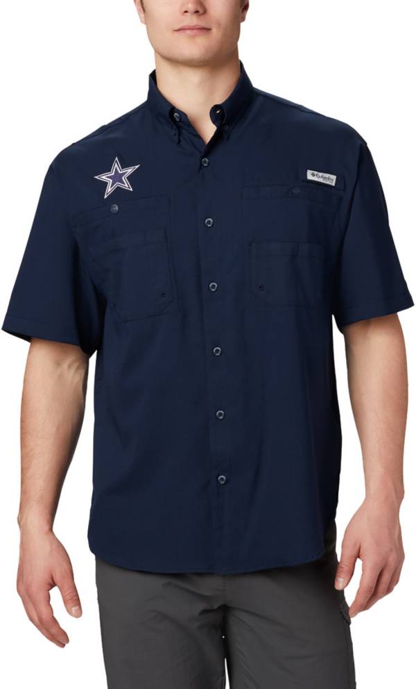 Columbia Men's Dallas Cowboys Tamiami Navy Woven T-Shirt product image