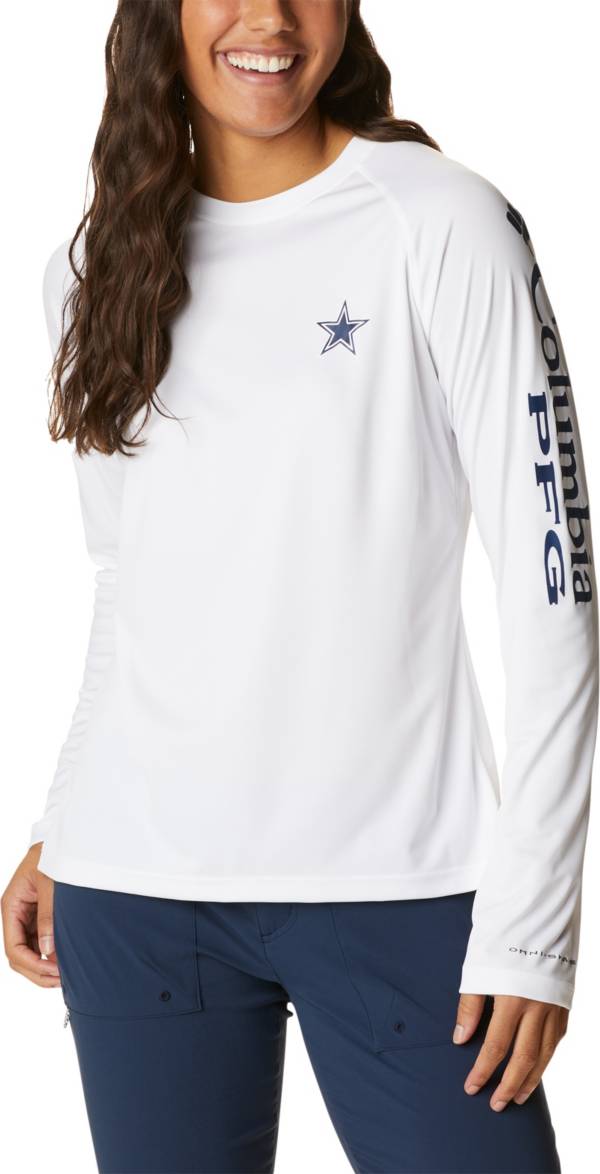 Columbia Women's Dallas Cowboys Tidal PFG Navy Long Sleeve T-Shirt product image