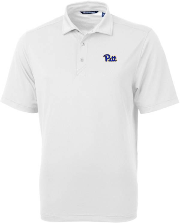 Cutter & Buck Men's Pitt Panthers White Virtue Eco Pique Polo product image