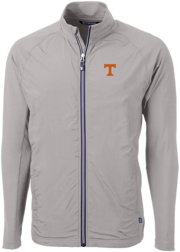 Cutter & Buck Men's Tennessee Volunteers Grey Adapt Eco Knit Stretch Full-Zip Jacket product image