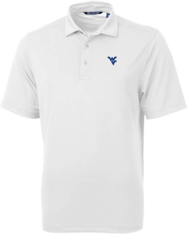 Cutter & Buck Men's West Virginia Mountaineers White Virtue Eco Pique Polo product image
