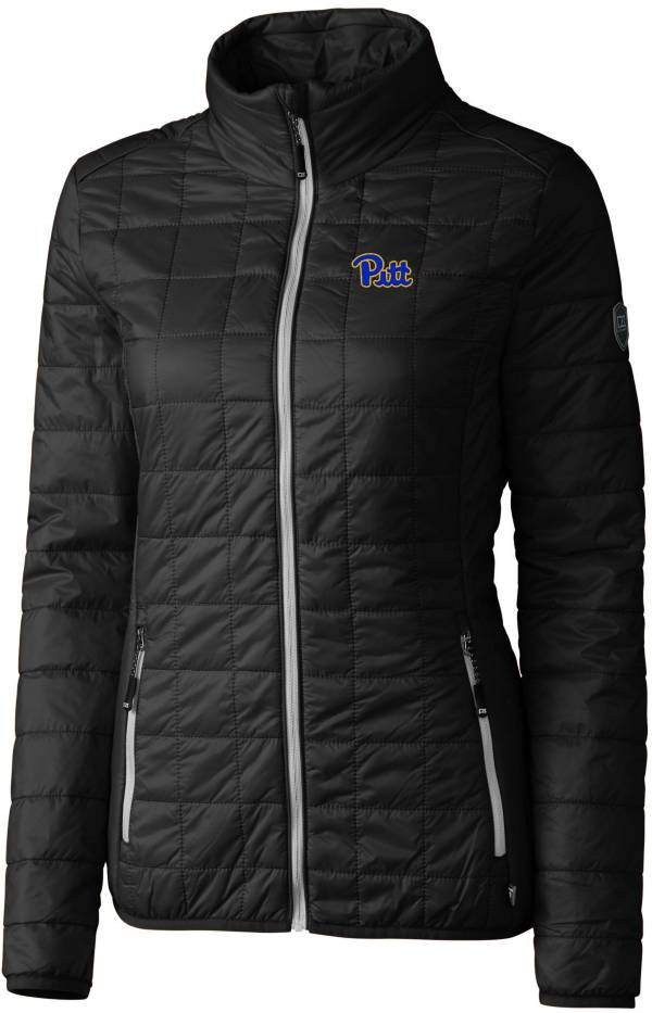 Cutter & Buck Women's Pitt Panthers Black Rainier PrimaLoft Eco Full-Zip Jacket product image
