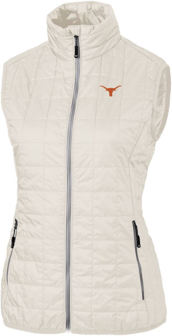 Cutter & Buck Women's Texas Longhorns Coconut Rainier PrimaLoft Eco Full-Zip Vest product image