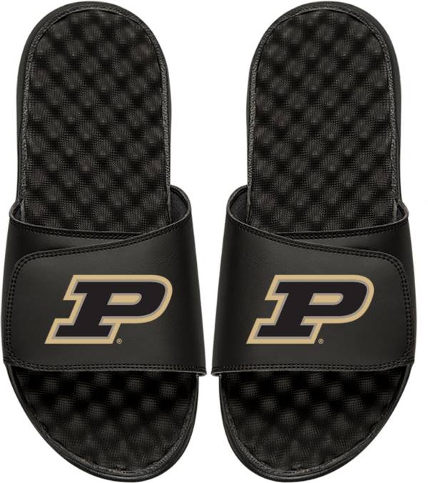 ISlide Purdue Boilermakers Black Sandals