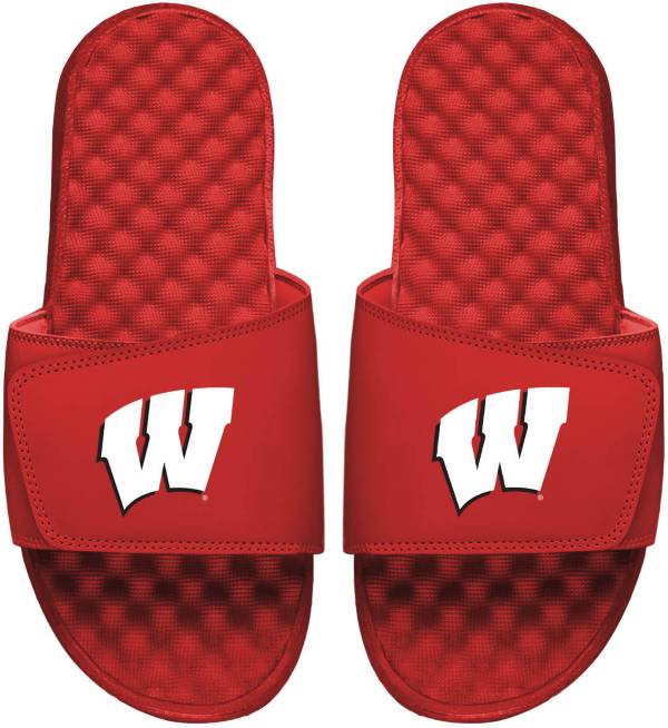 ISlide Wisconsin Badgers Red Sandals
