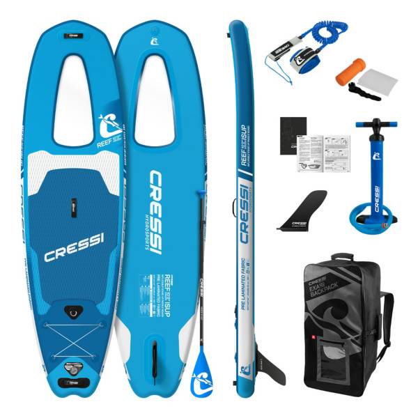 Cressi Reef Windowed Inflatable Stand-Up Paddle Board Set product image