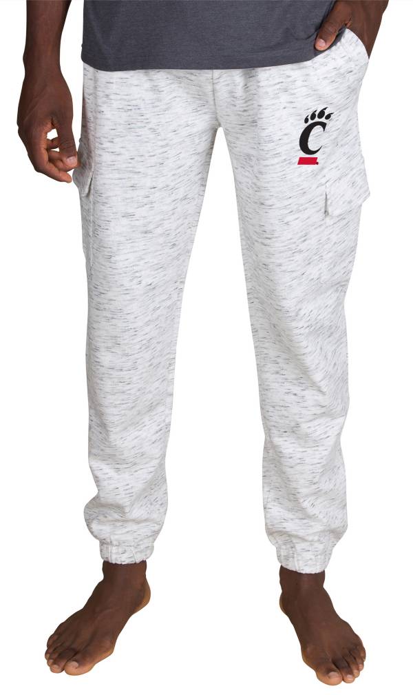 Concepts Sport Men's Cincinnati Bearcats White Alley Fleece Pants product image