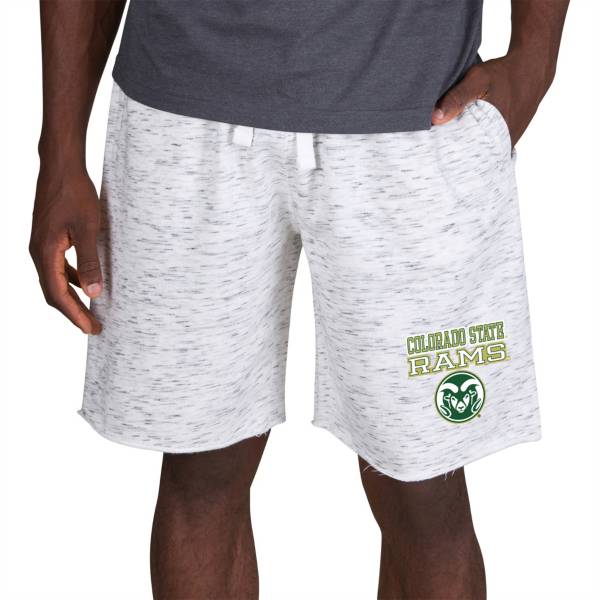 Concepts Sport Men's Colorado State Rams White Alley Fleece Shorts product image