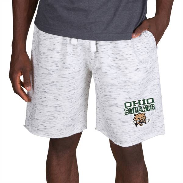 Concepts Sport Men's Ohio Bobcats White Alley Fleece Shorts product image