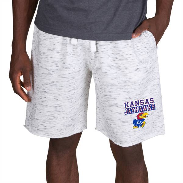 Concepts Sport Men's Kansas Jayhawks White Alley Fleece Shorts product image