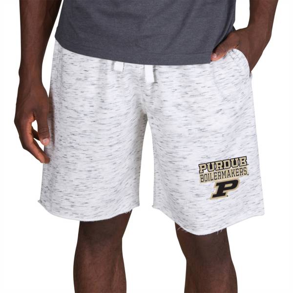 Concepts Sport Men's Purdue Boilermakers White Alley Fleece Shorts product image