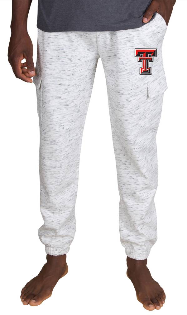 Concepts Sport Men's Texas Tech Red Raiders White Alley Fleece Pants product image