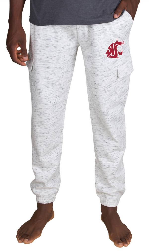 Concepts Sport Men's Washington State Cougars White Alley Fleece Pants product image