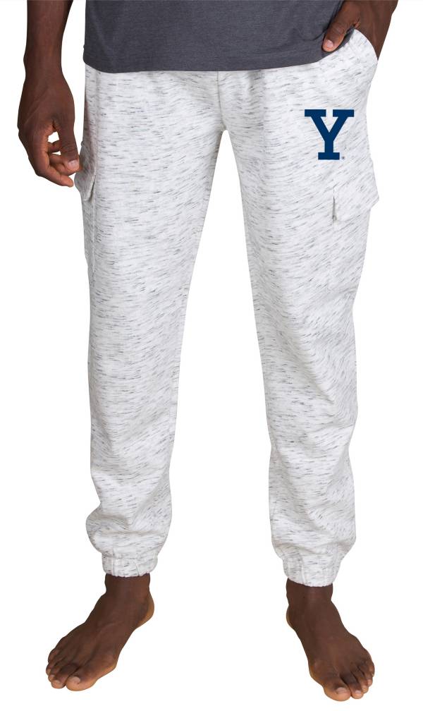 Concepts Sport Men's Yale Bulldogs White Alley Fleece Pants product image