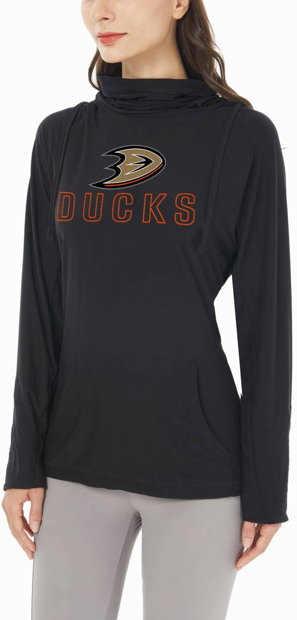Concepts Sport Women's Anaheim Ducks Flagship Black Pullover Hoodie