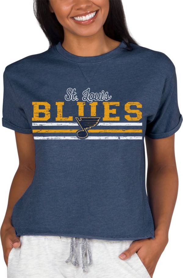 Concepts Sport Women's St. Louis Blues Mainstream Navy T-Shirt