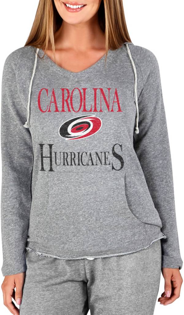 Concepts Sport Women's Carolina Hurricanes Mainstream Grey Hooded Long Sleeve T-Shirt