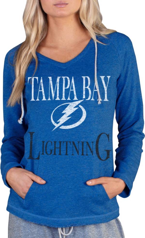 Concepts Sport Women's Tampa Bay Lightning Mainstream Royal Hooded Long Sleeve T-Shirt