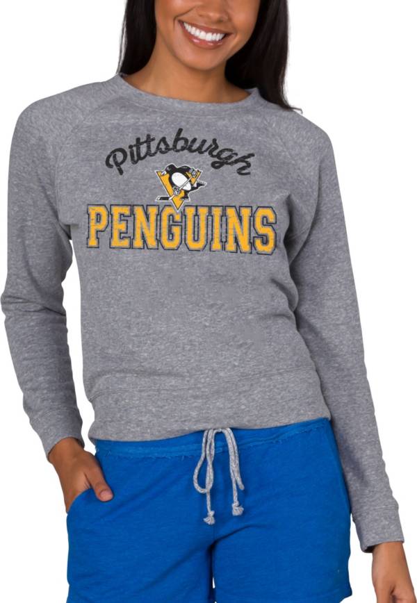 Concepts Sport Women's Pittsburgh Penguins Mainstream Grey T-Shirt