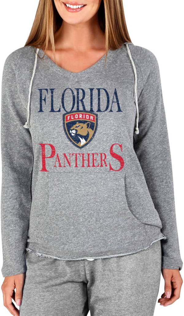 Concepts Sport Women's Florida Panthers Mainstream Grey Hooded Long Sleeve T-Shirt