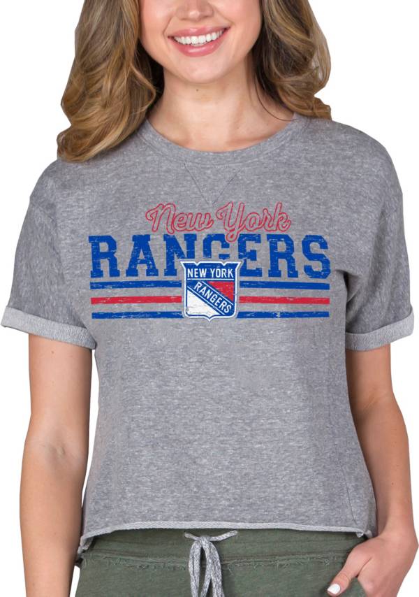 Concepts Sport Women's New York Rangers Mainstream Grey T-Shirt