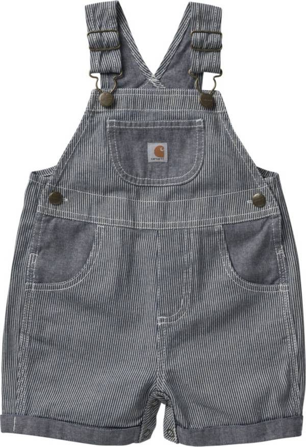 Carhartt Infant Girls' Chambray Stripe Shortalls