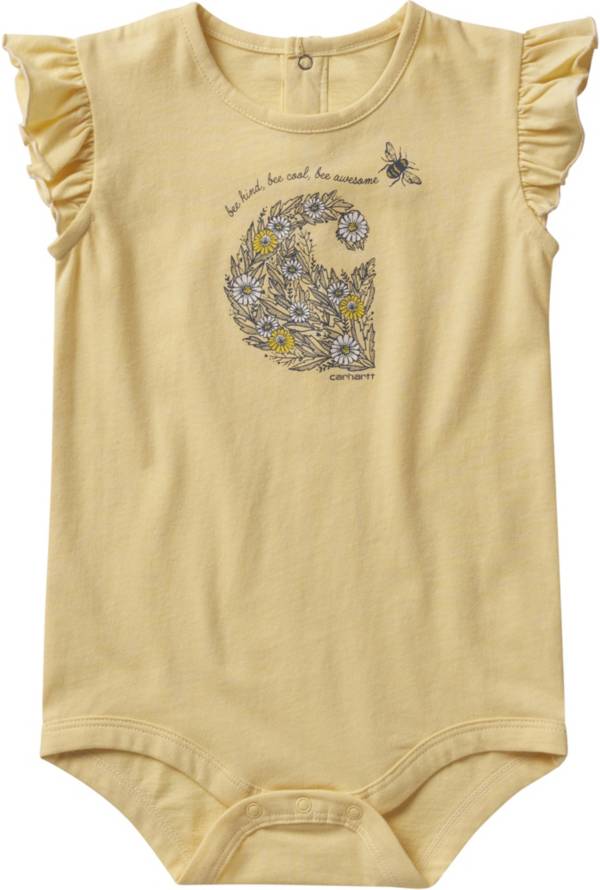 Carhartt Infant Girls' Short Sleeve Day on the Farm Onesie