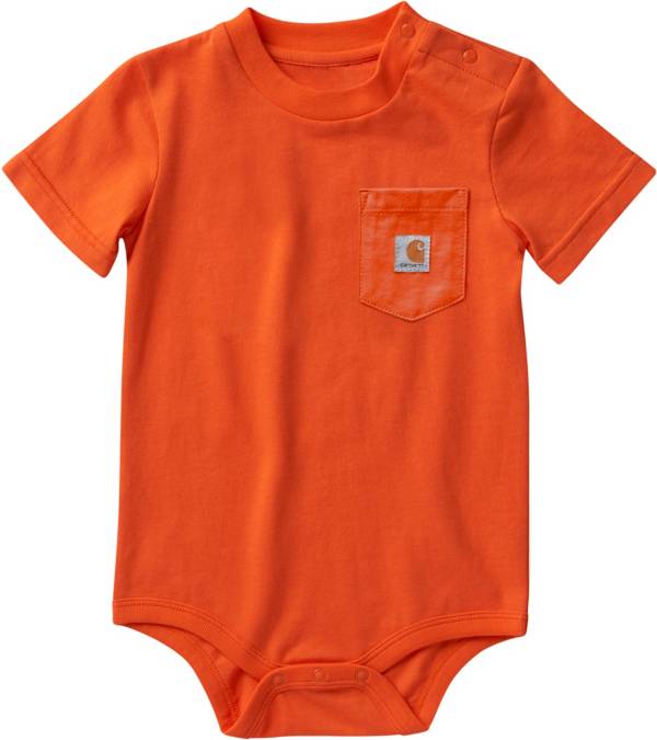 Carhartt Infant Short Sleeve Logo Pocket Onesie