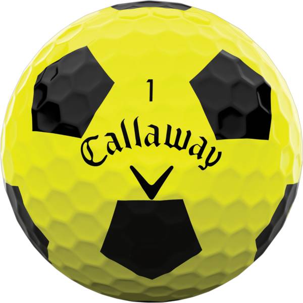 Callaway 2022 Chrome Soft Truvis Yellow/Black Single Golf Ball