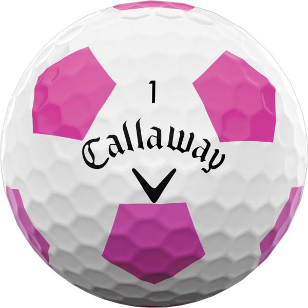 Callaway 2022 Chrome Soft Truvis Pink/White Single Golf Ball