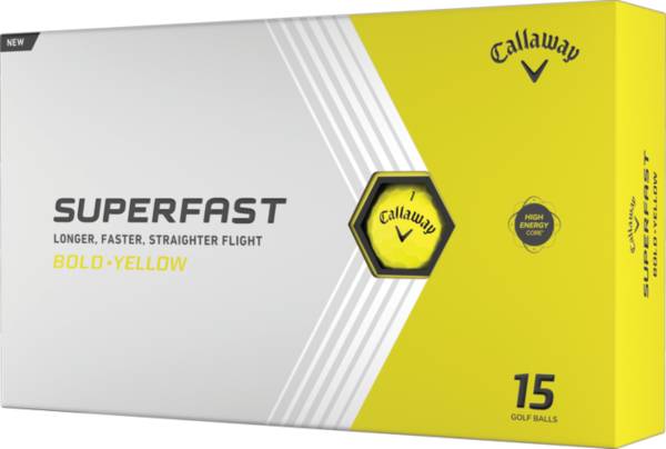 Callaway 2022 SuperFast Yellow Golf Balls - 15 Pack